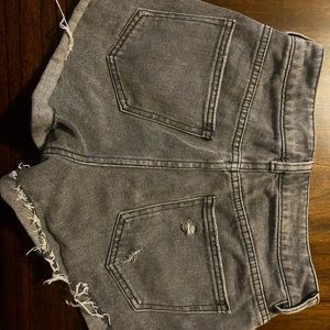 Pacsun black mom distressed jean shorts